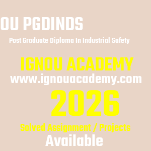 IGNOU PGDINDS SOLVED ASSIGNMENT 2026